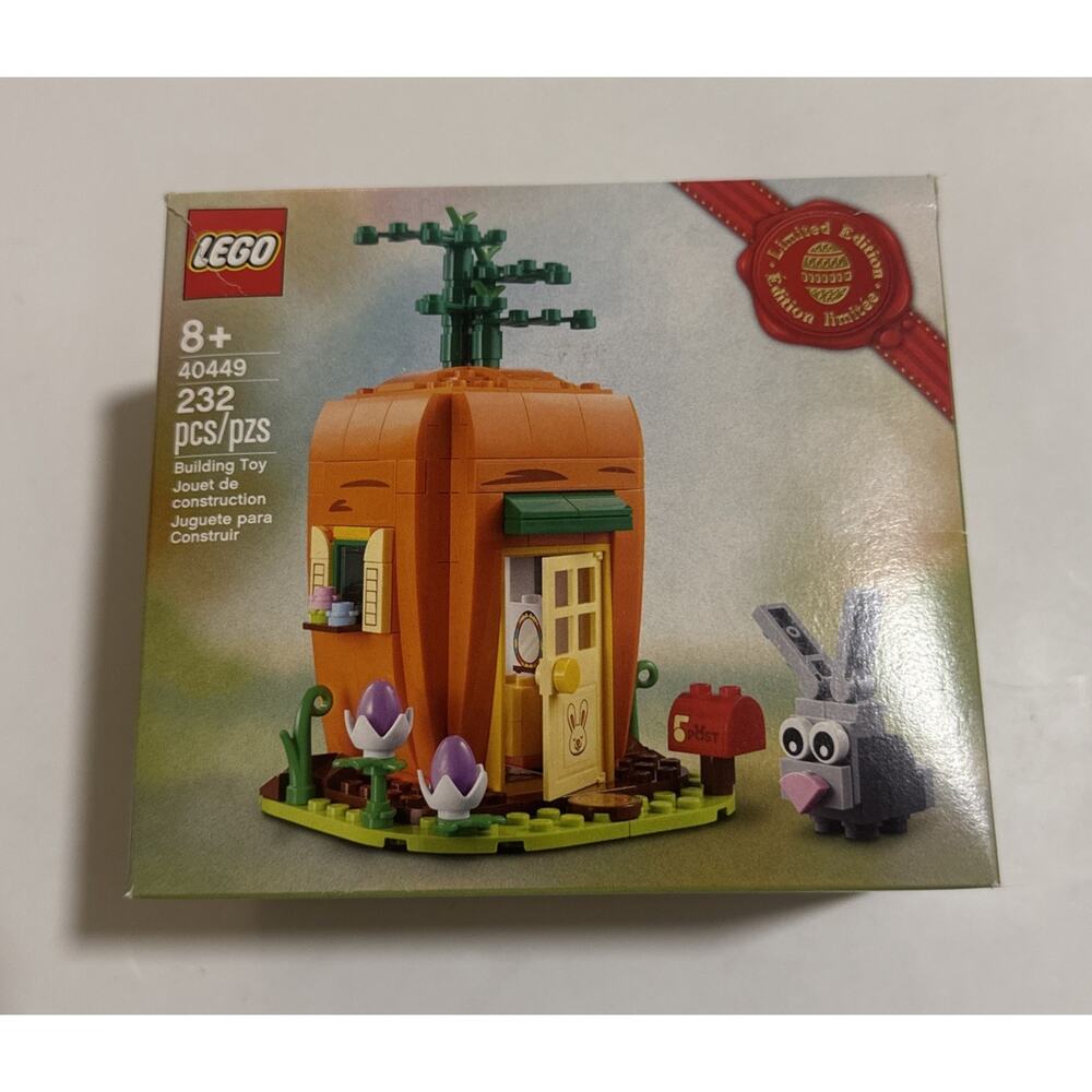 LEGO 40449 Easter Bunny's Carrot House LIMITED EDITION 3 Easter Eggs Flower NEW